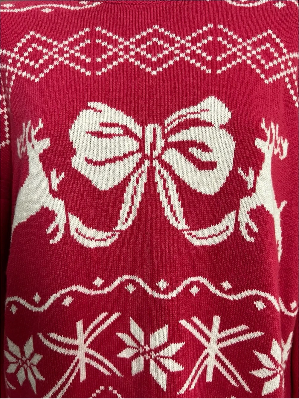 Anthropologie Oversized Reindeer Sweater XXS